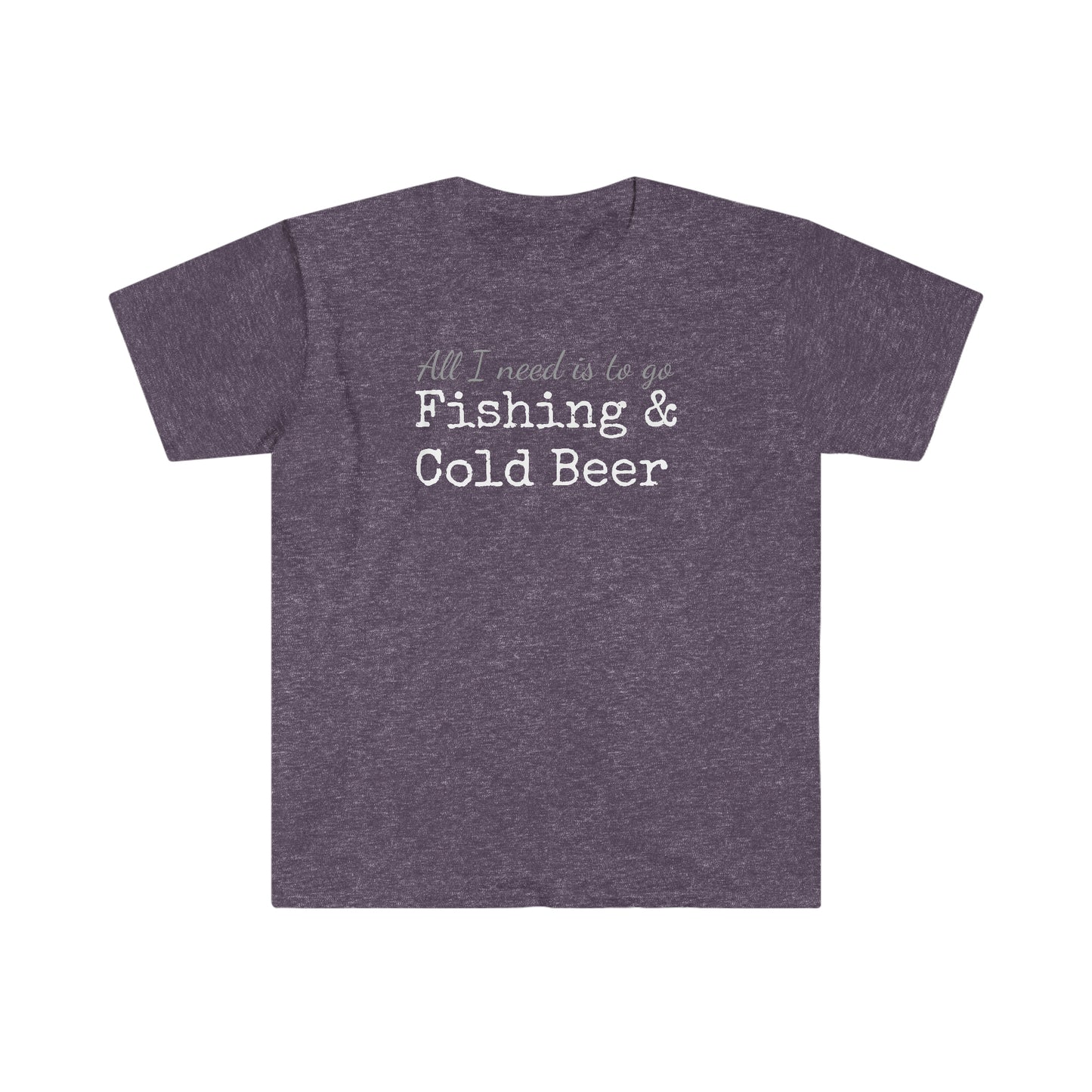Fishing & Cold Beer Unisex Softstyle T-Shirt