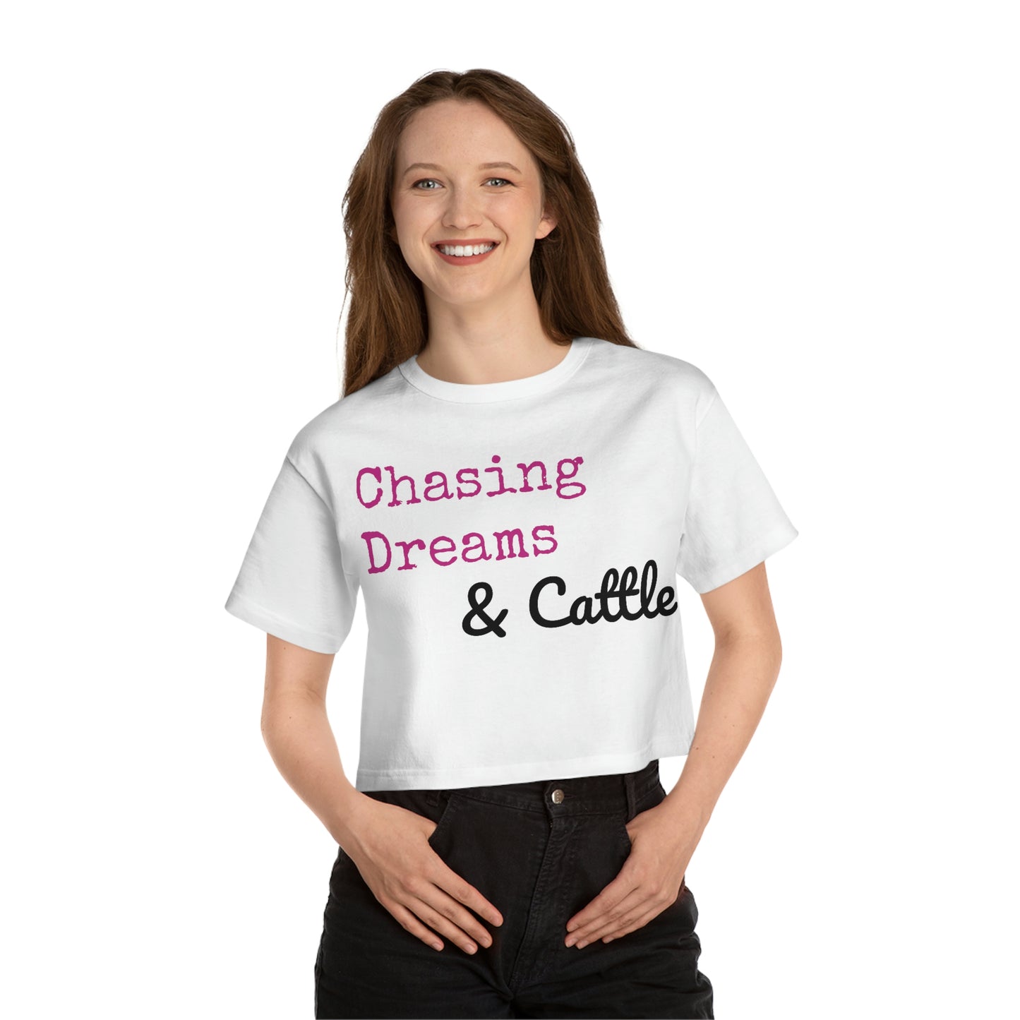 Chasing Dreams & Cattle Cropped T-Shirt