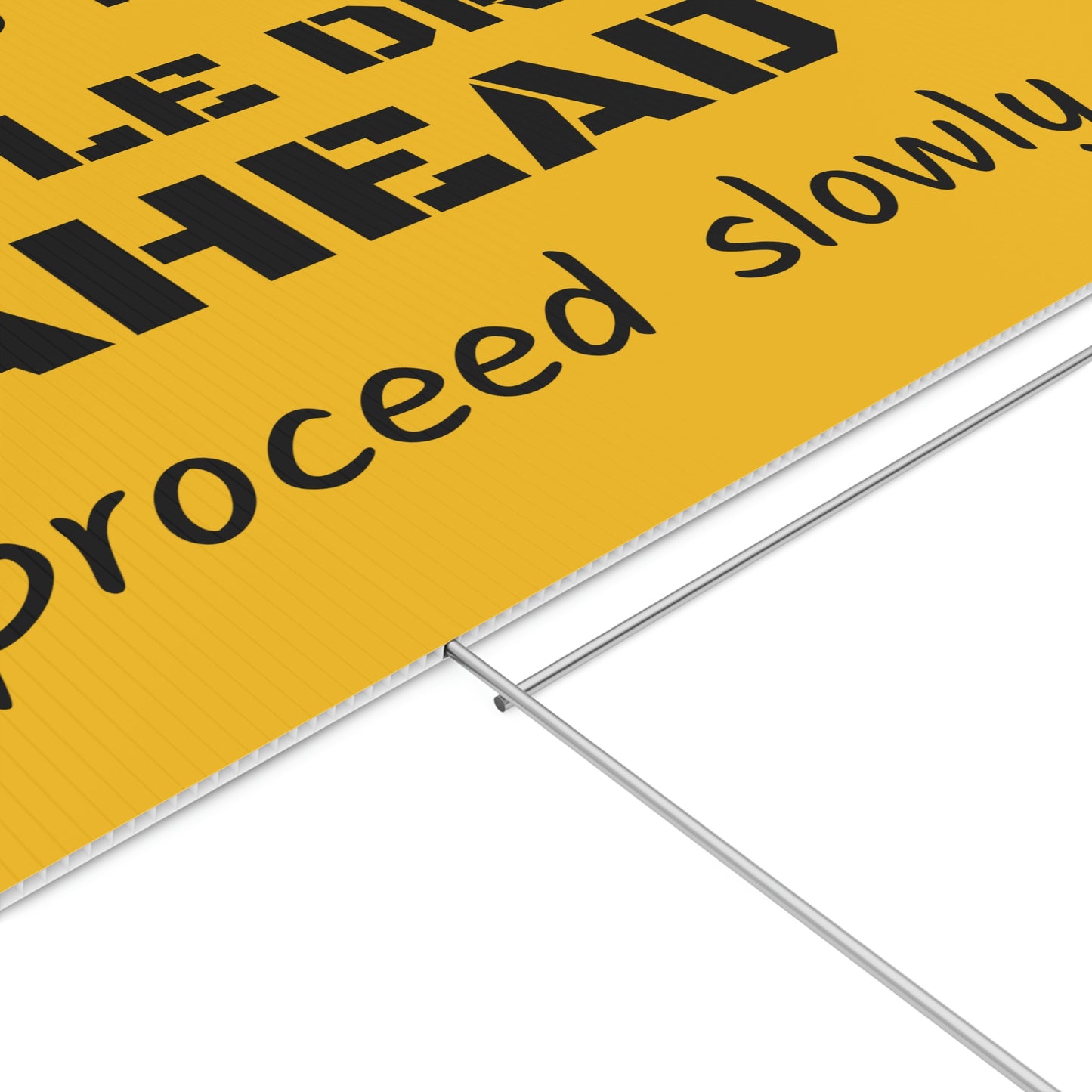 CATTLE DRIVE AHEAD Yard Sign