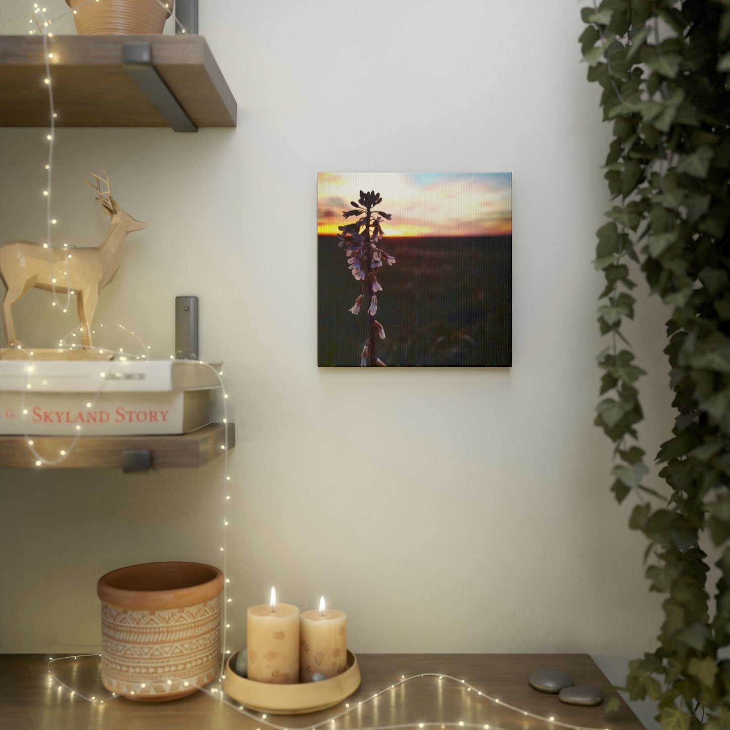 Penstemon Canvas Photo Tile