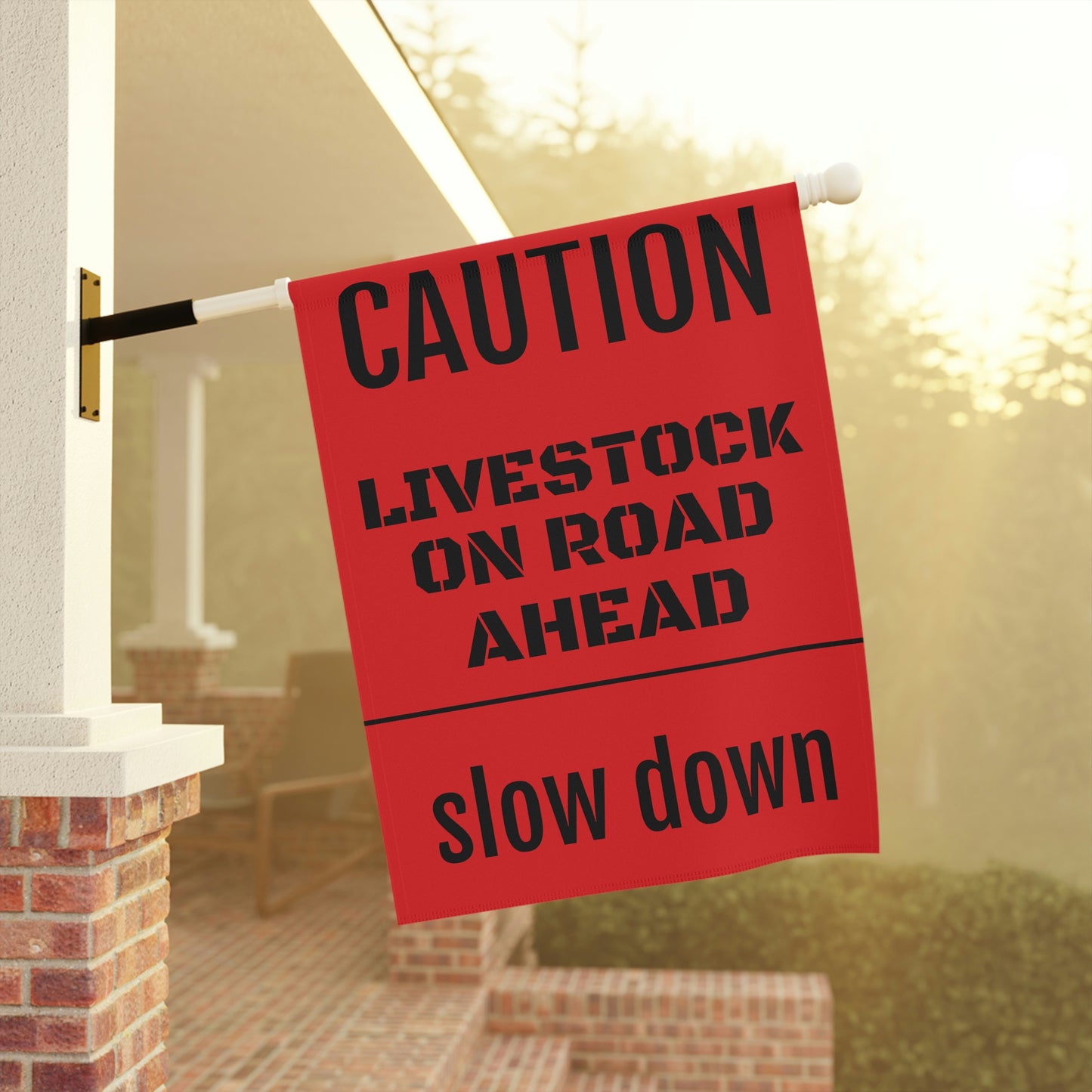 LIVESTOCK BANNER - slow down