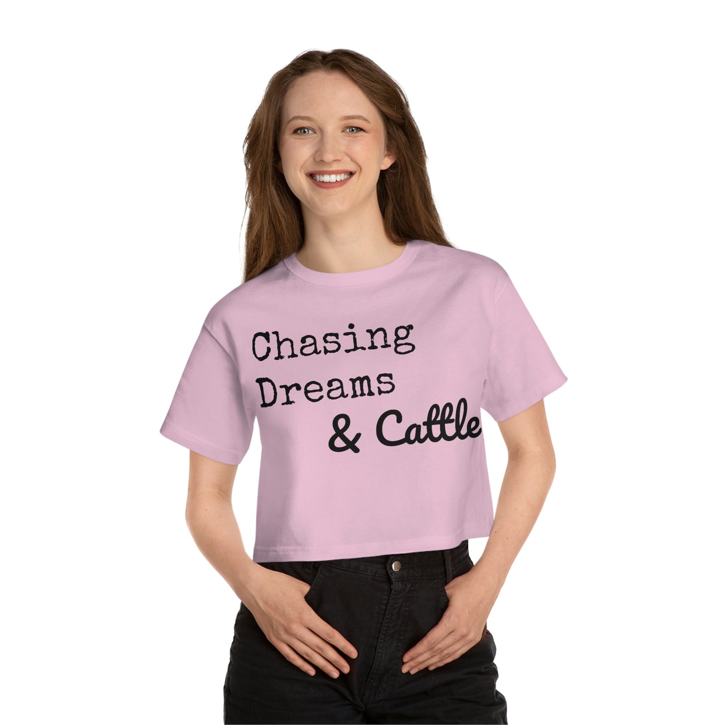 Chasing Dreams & Cattle Cropped T-Shirt