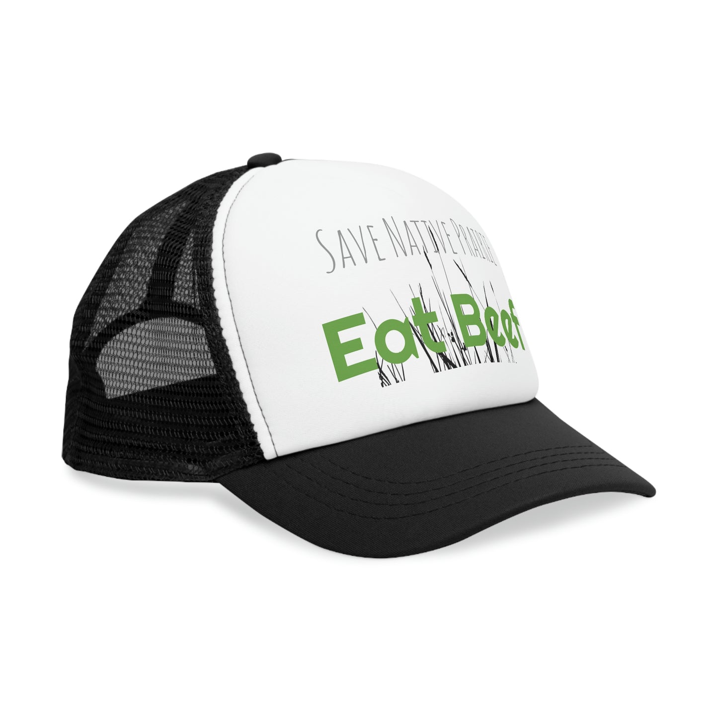 Save Native Prairie Eat Beef Mesh Cap