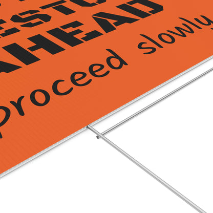 LIVESTOCK AHEAD Yard Sign