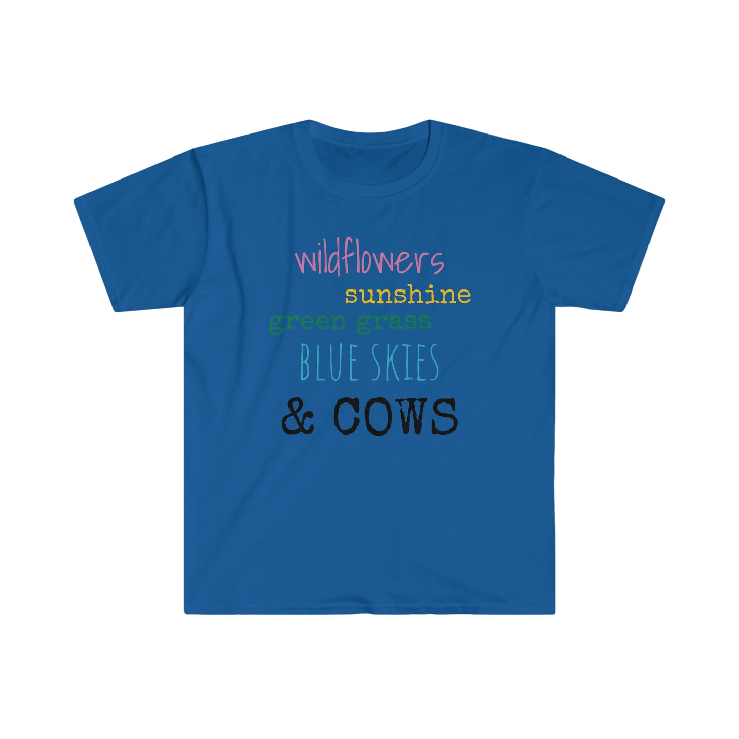 Wildflowers & Cows Unisex Softstyle T-Shirt