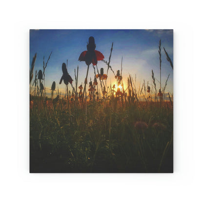 Wildflower Wood Canvas