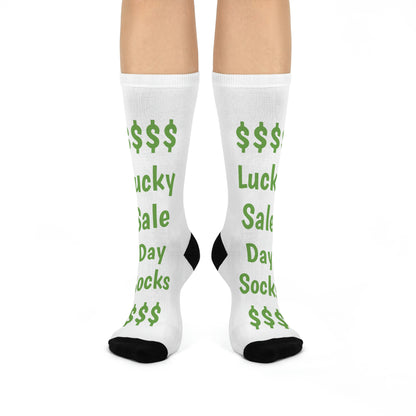 Lucky Sale Day Crew Socks