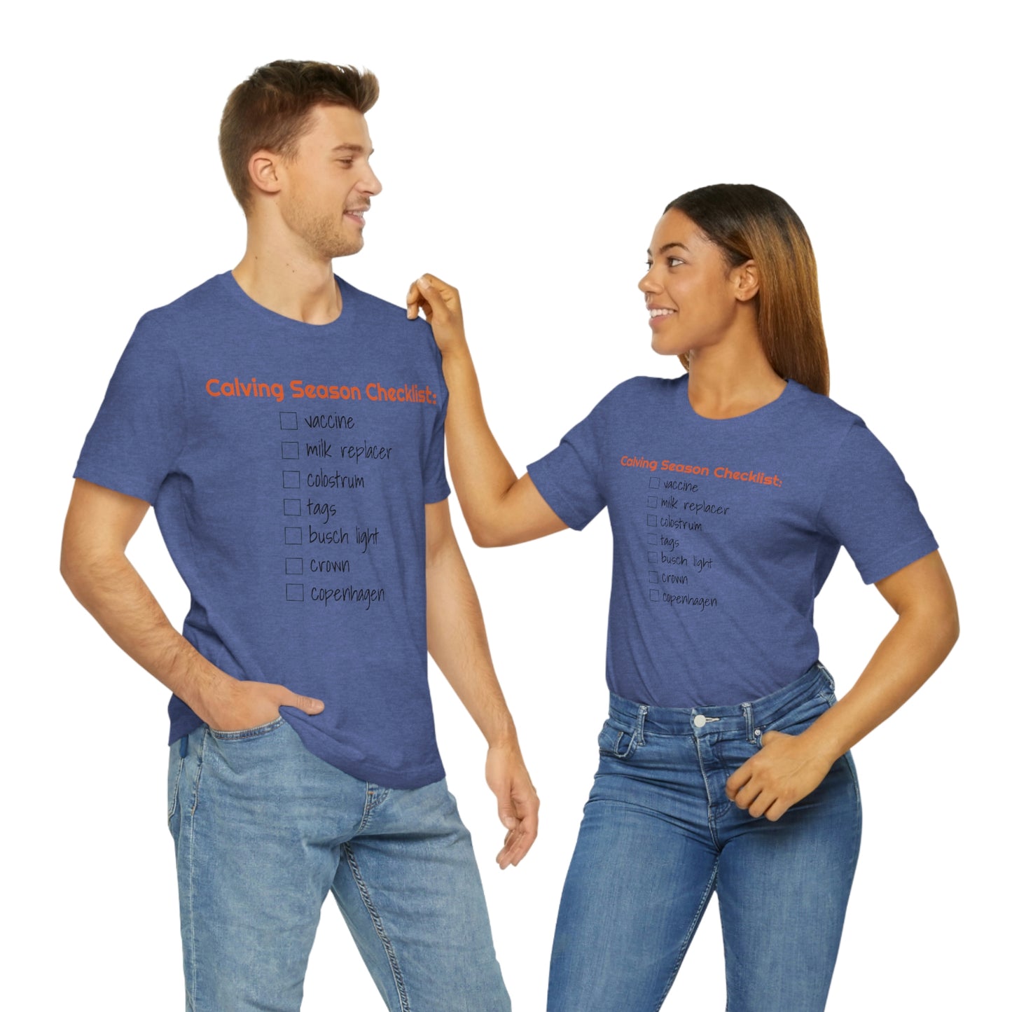 Calving Season Checklist Unisex Jersey Short Sleeve Tee