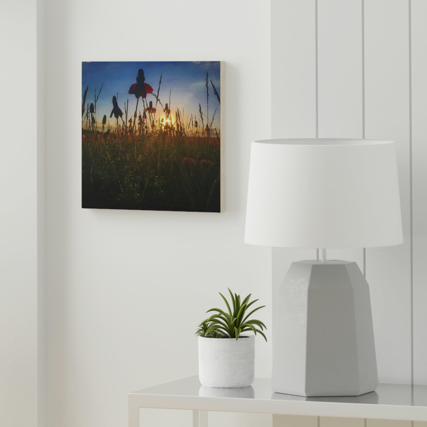 Wildflower Wood Canvas