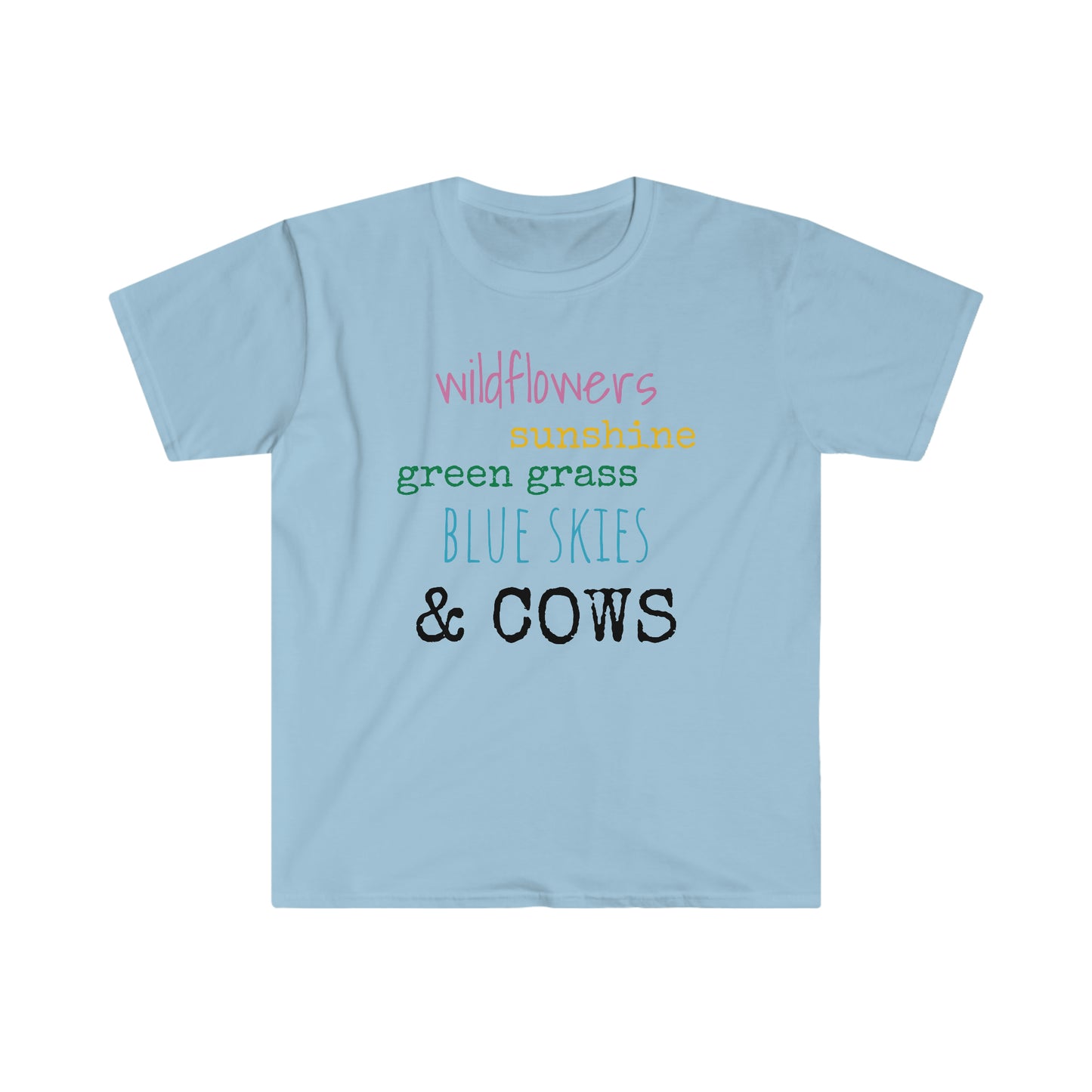 Wildflowers & Cows Unisex Softstyle T-Shirt