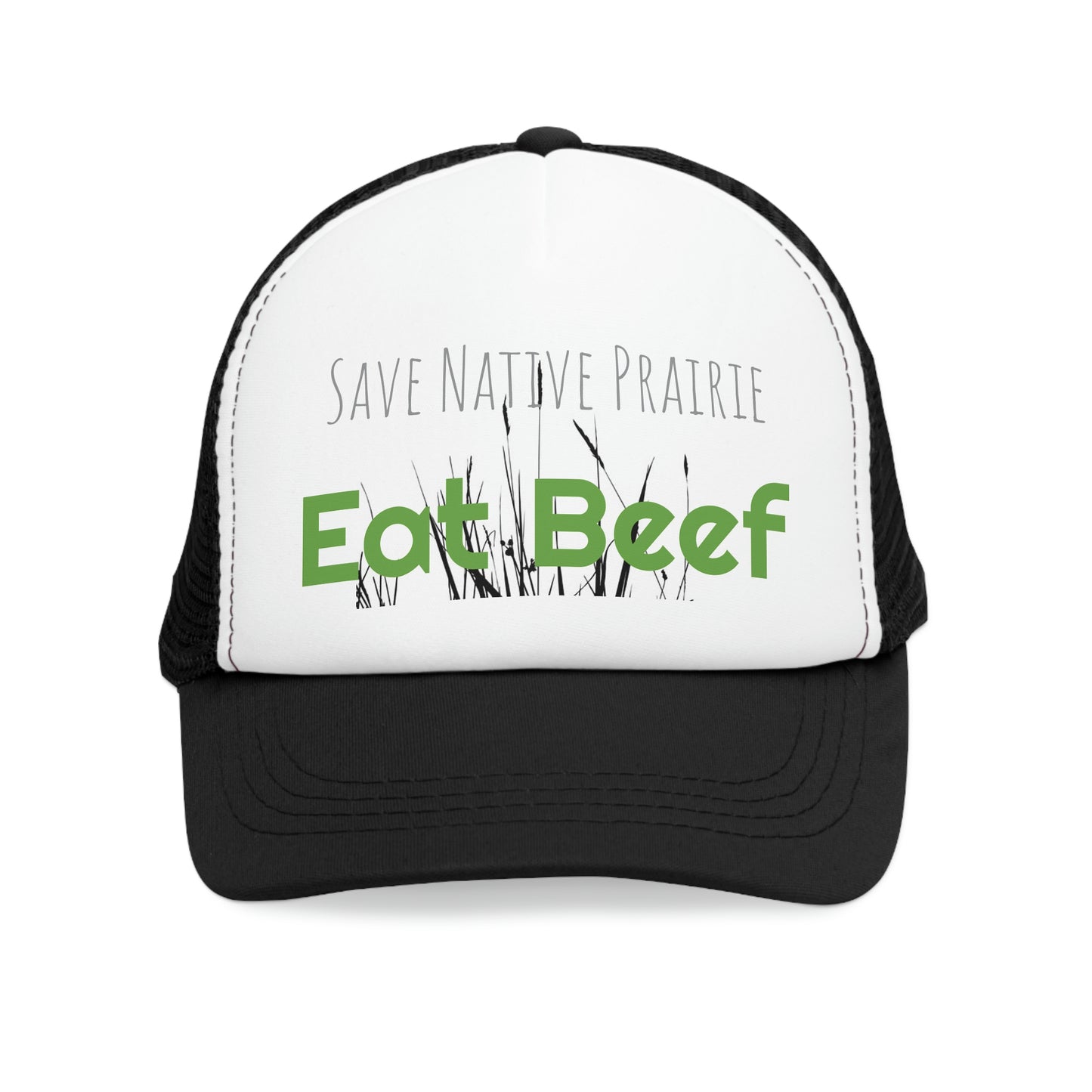 Save Native Prairie Eat Beef Mesh Cap